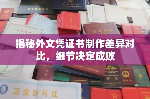 燕郊揭秘外文凭证书制作差异对比，细节决定成败