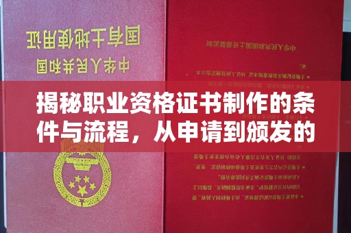 燕郊揭秘职业资格证书制作的条件与流程，从申请到颁发的全解析