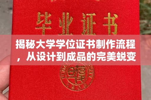 燕郊揭秘大学学位证书制作流程，从设计到成品的完美蜕变