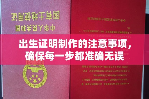 燕郊出生证明制作的注意事项，确保每一步都准确无误