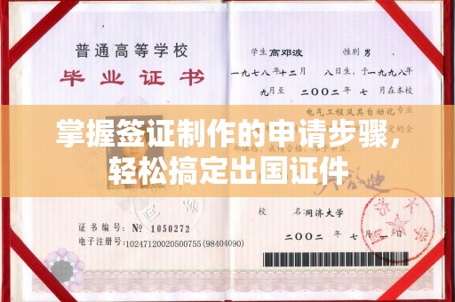燕郊掌握签证制作的申请步骤，轻松搞定出国证件