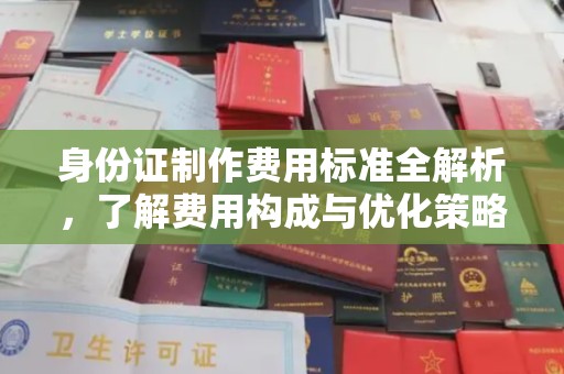 燕郊身份证制作费用标准全解析，了解费用构成与优化策略